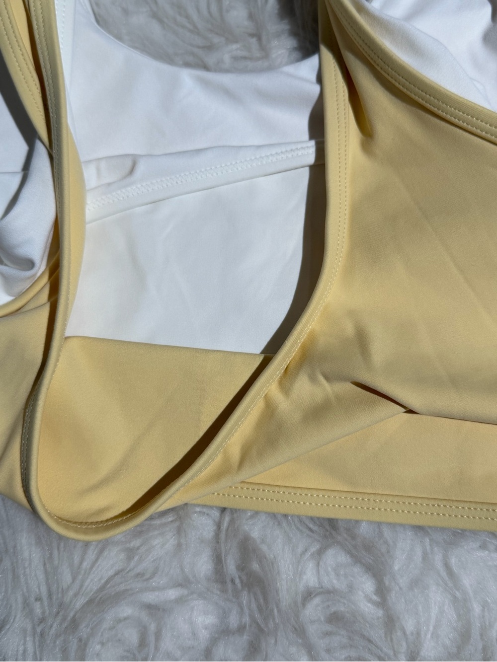 NEW Set Active XL Butter Yellow Matching Set Shorts Sports Bra Tank Top Workout - Picture 6 of 12